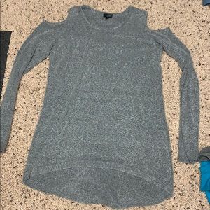 Open shoulder sweater